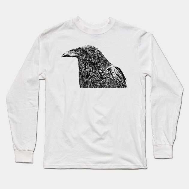 Crow Long Sleeve T-Shirt by DarkZero